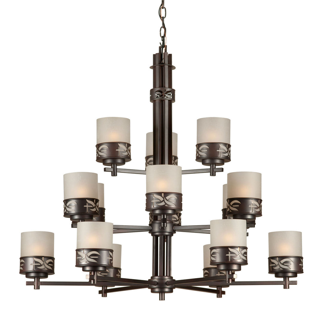 Forte 2534-15-32 Chandelier Light - Antique Bronze