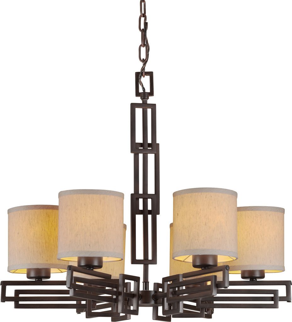 Forte 2550-06-32 Chandelier Light - Antique Bronze