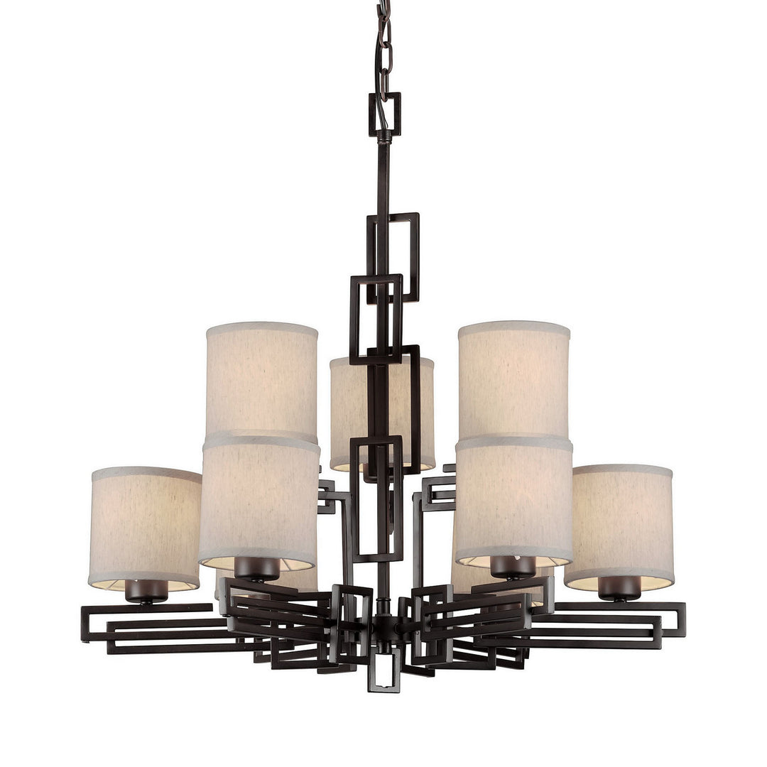 Forte 2550-09-32 Chandelier Light - Antique Bronze