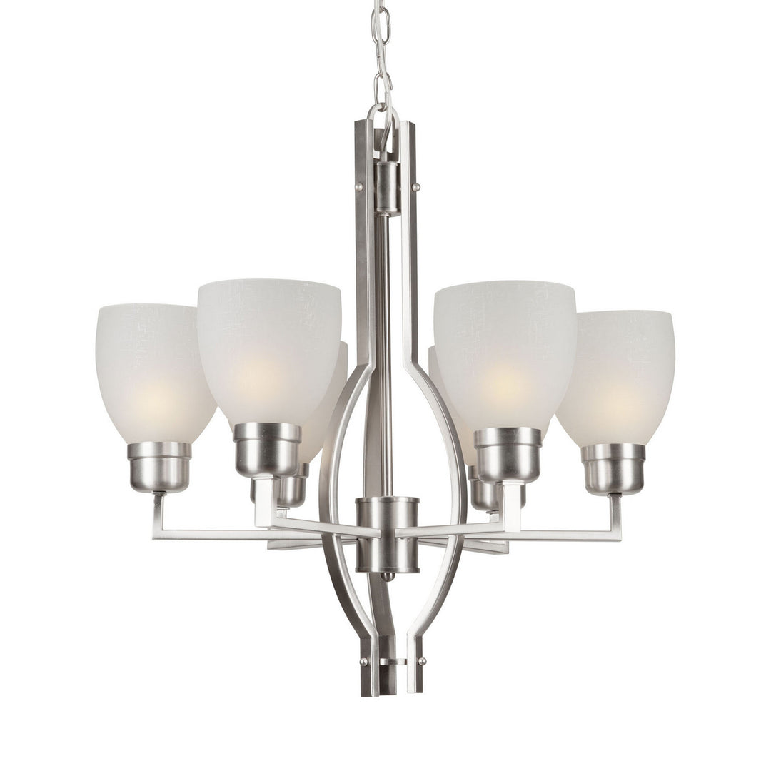 Forte 2555-06-55 Chandelier Light - Brushed Nickel