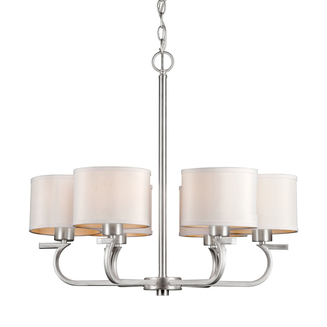 Forte 2562-06-55 Chandelier Light - Brushed Nickel