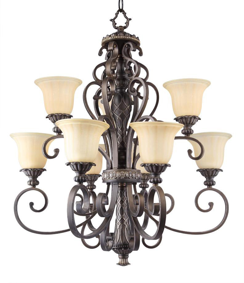 Revolution Harlequin 9989FB-CP Chandelier Light - Flemish Bronze