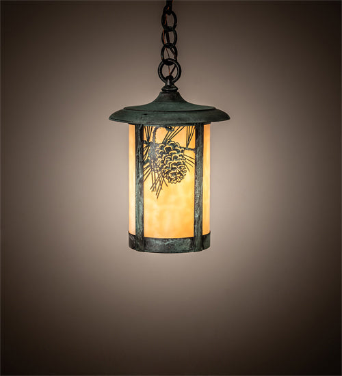 Meyda Tiffany Lighting 43871 Fulton Mini Pendant Outdoor Verde