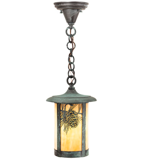 Meyda Tiffany Lighting 43871 Fulton Mini Pendant Outdoor Verde