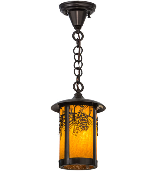 Meyda Tiffany Lighting 43878 Fulton One Light Pendant Outdoor Bronze / Dark