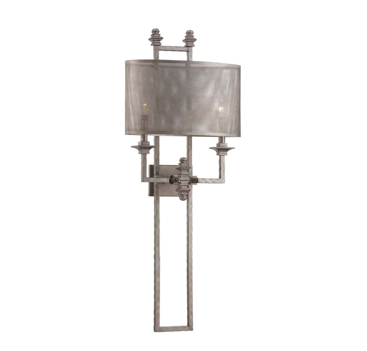 Savoy House Structure 9-4304-2-242 Wall Sconce Light - Aged Steel