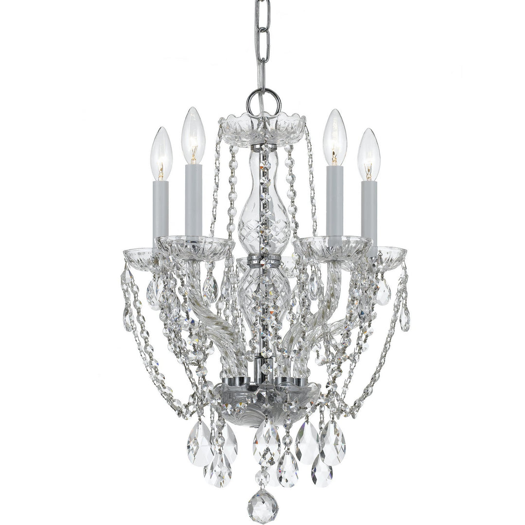 Crystorama Traditional Crystal 1129-CH-CL-S Chandelier Light - Polished Chrome