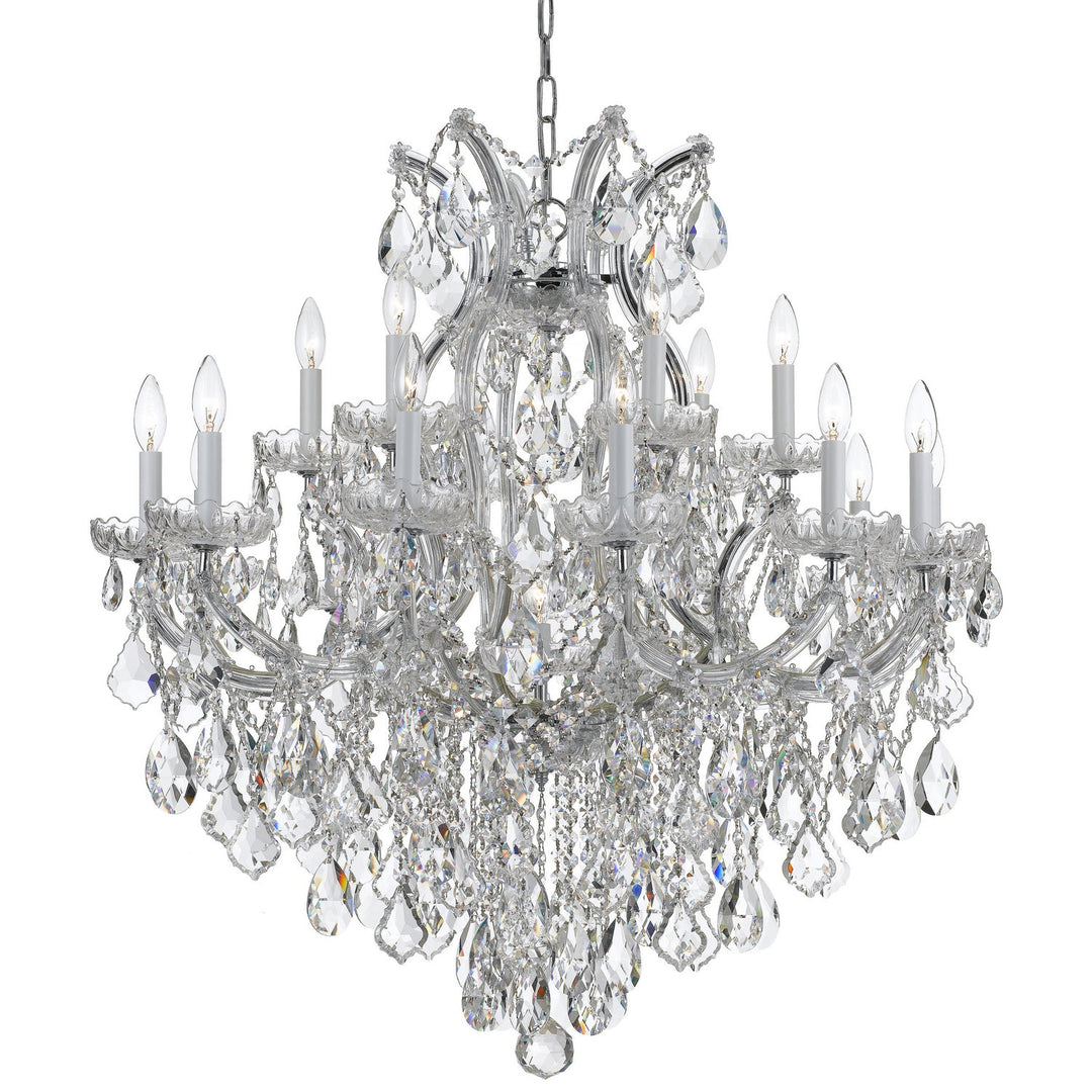 Crystorama Maria Theresa 4418-CH-CL-MWP Chandelier Light - Polished Chrome