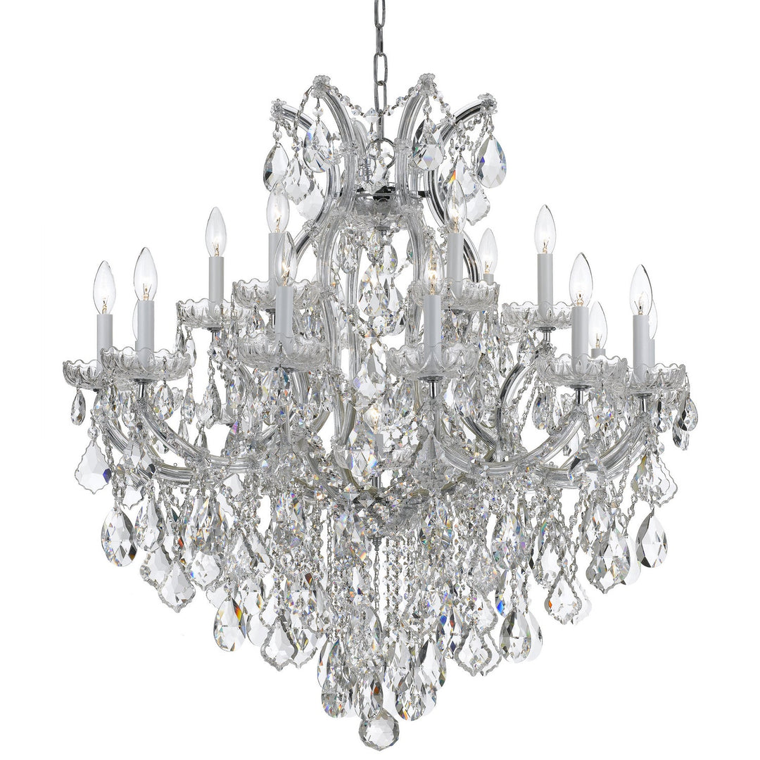 Crystorama Maria Theresa 4418-CH-CL-SAQ Chandelier Light - Polished Chrome