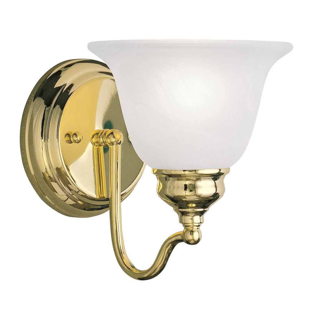 Livex Essex 1351-02 Wall Sconce Light - Polished Brass