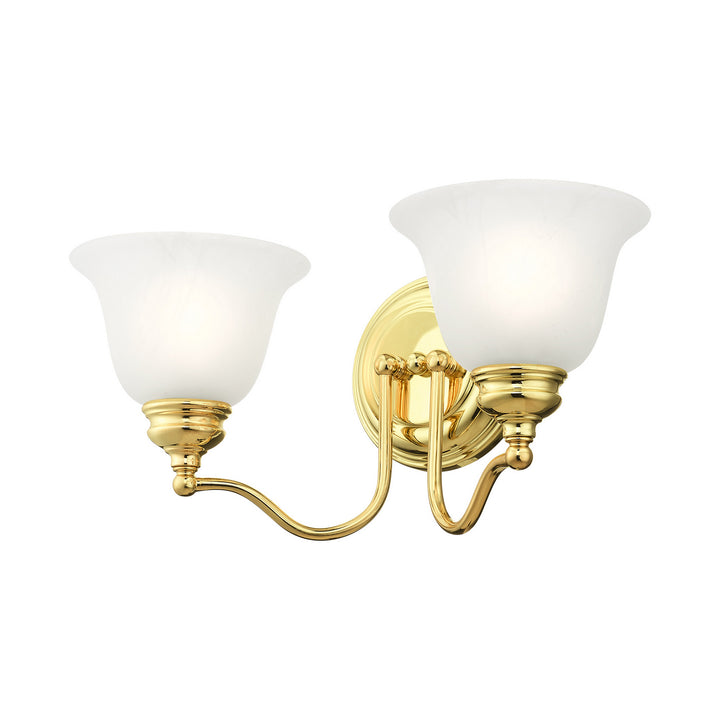 Livex Essex 1352-02 Bath Vanity Light 16 in. wide - Polished Brass