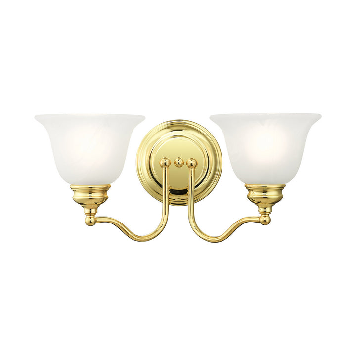 Livex Essex 1352-02 Bath Vanity Light 16 in. wide - Polished Brass