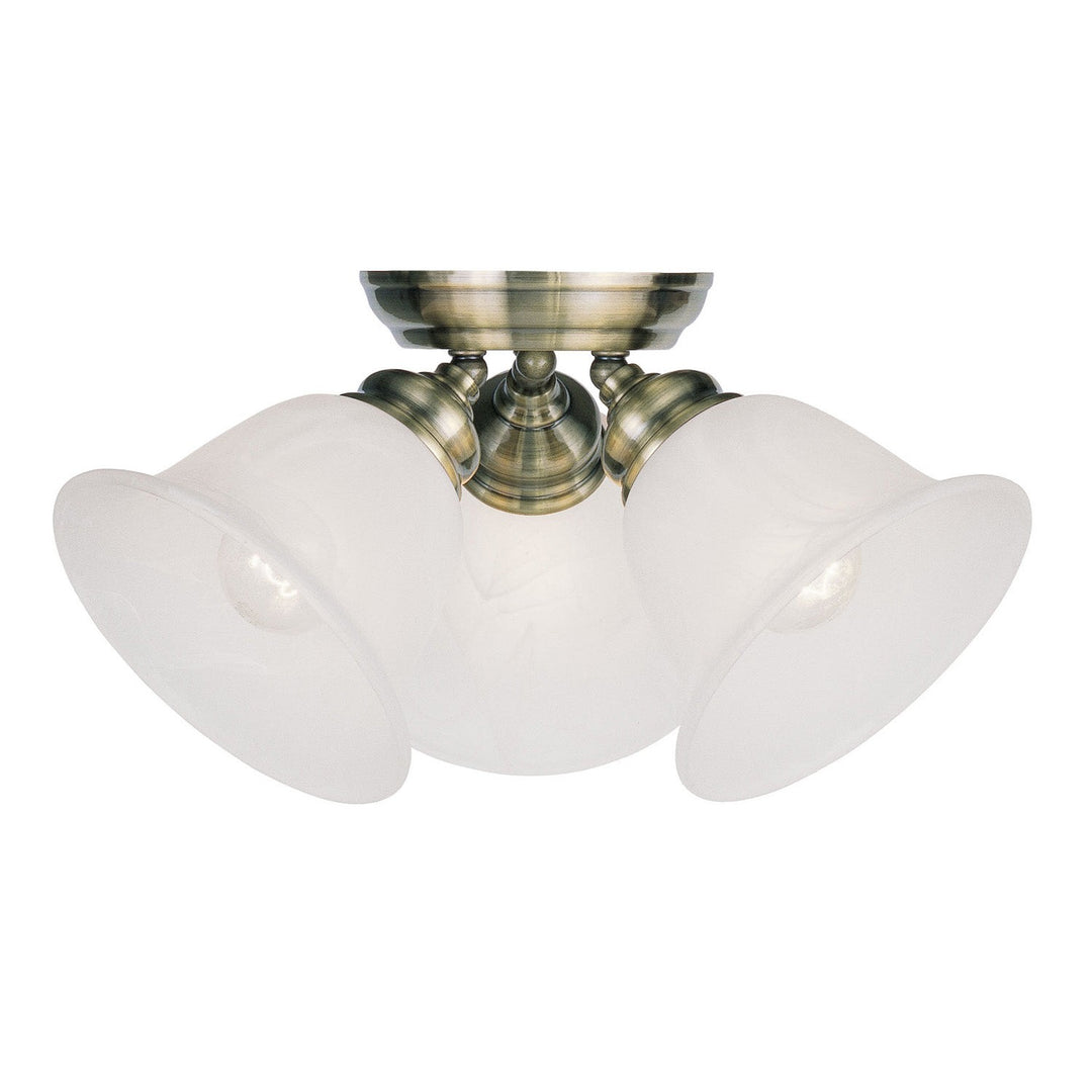 Livex Essex 1358-01 Ceiling Light - Antique Brass