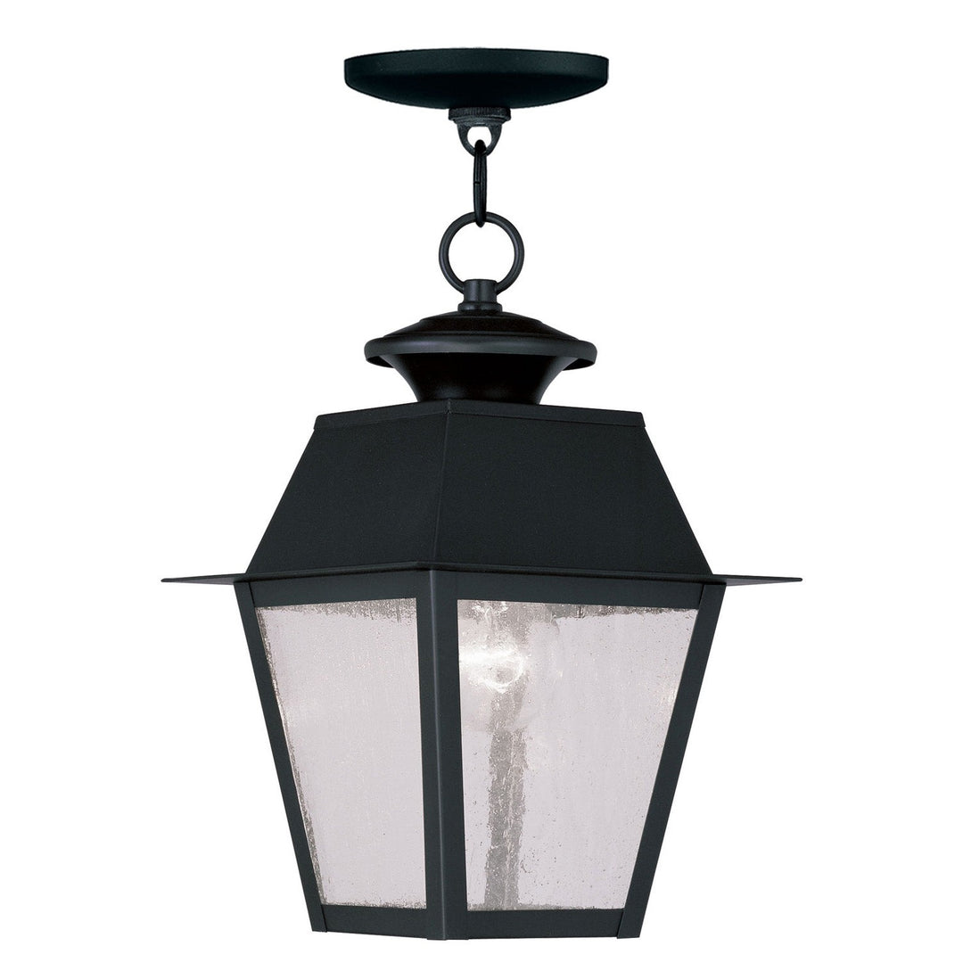 Livex Lighting 2164-04 Mansfield One Light Outdoor Pendant Outdoor Black