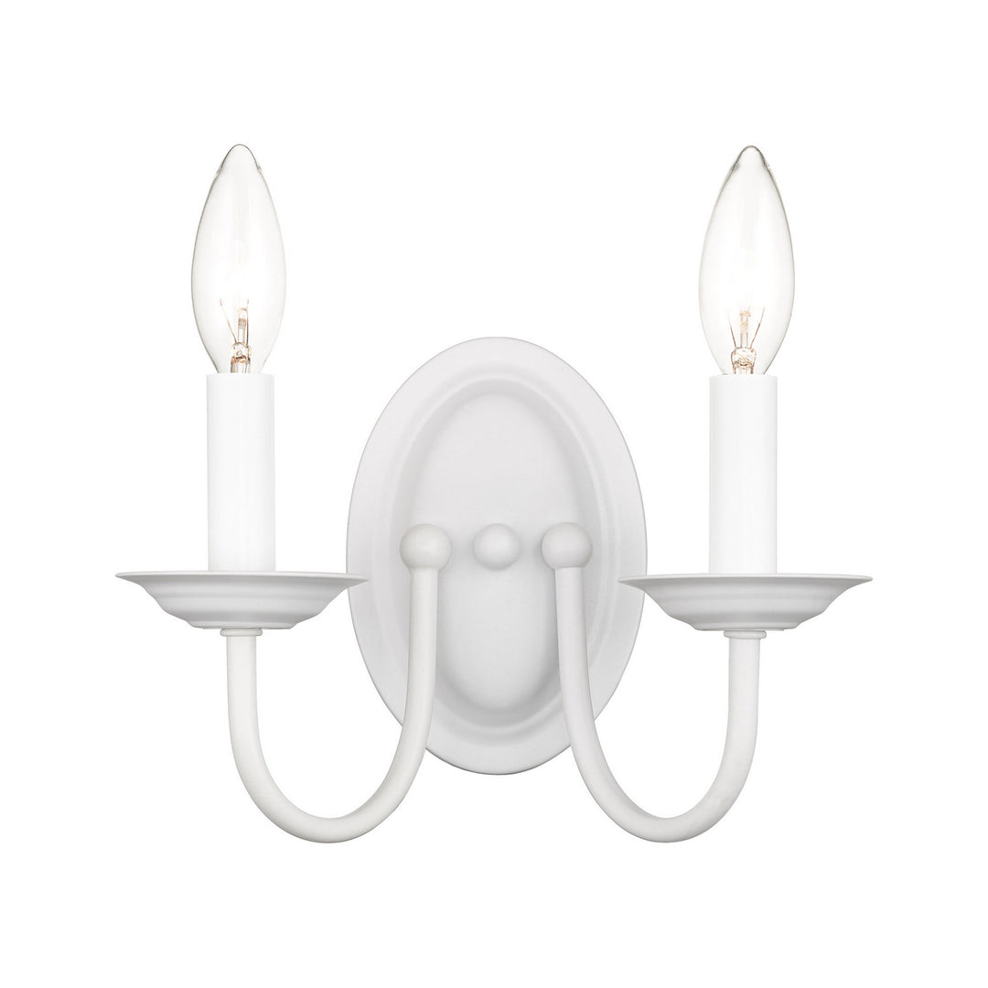Livex Home Basics 4152-03 Wall Sconce Light - White