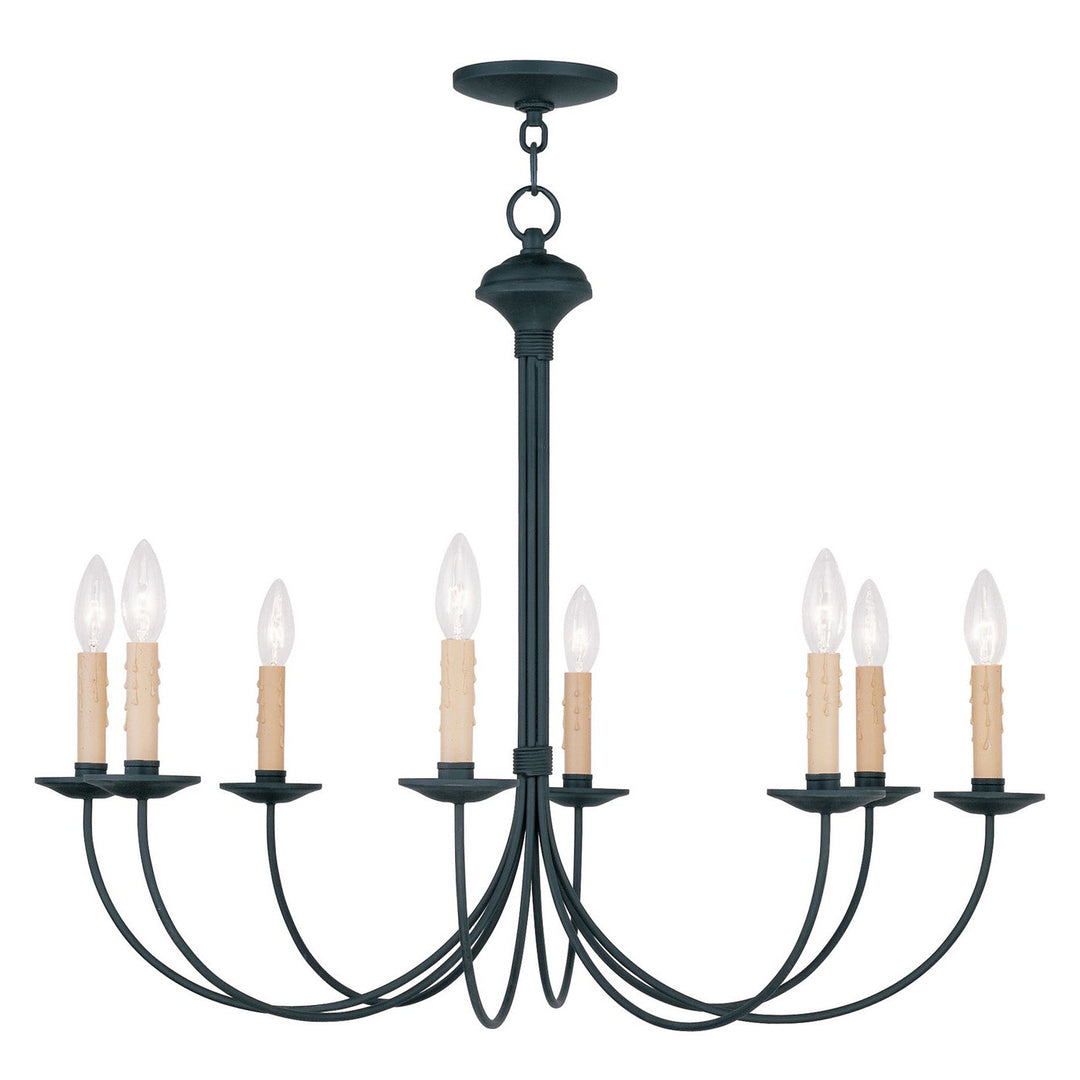 Livex Heritage 4457-04 Chandelier Light - Black