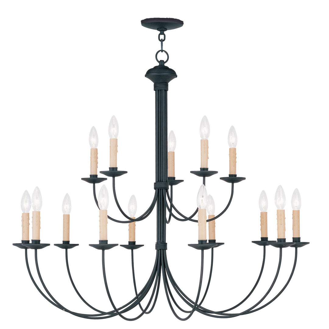 Livex Heritage 4460-04 Chandelier Light - Black