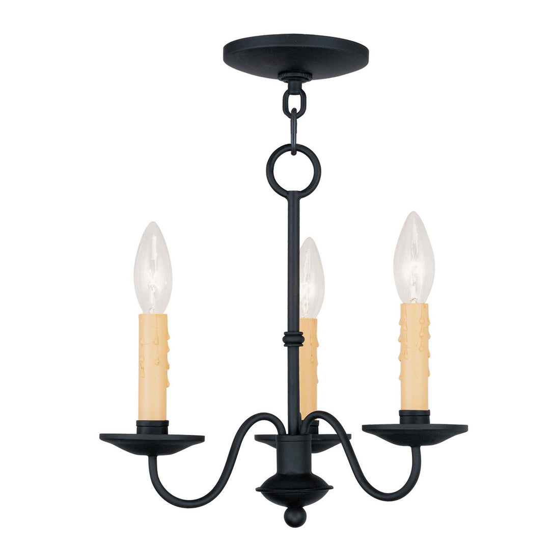 Livex Heritage 4463-04 Chandelier Light - Black