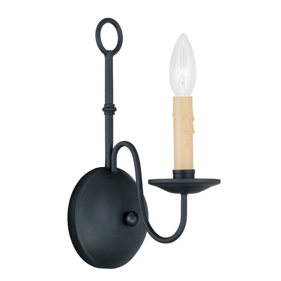 Livex Heritage 4491-04 Wall Sconce Light - Black