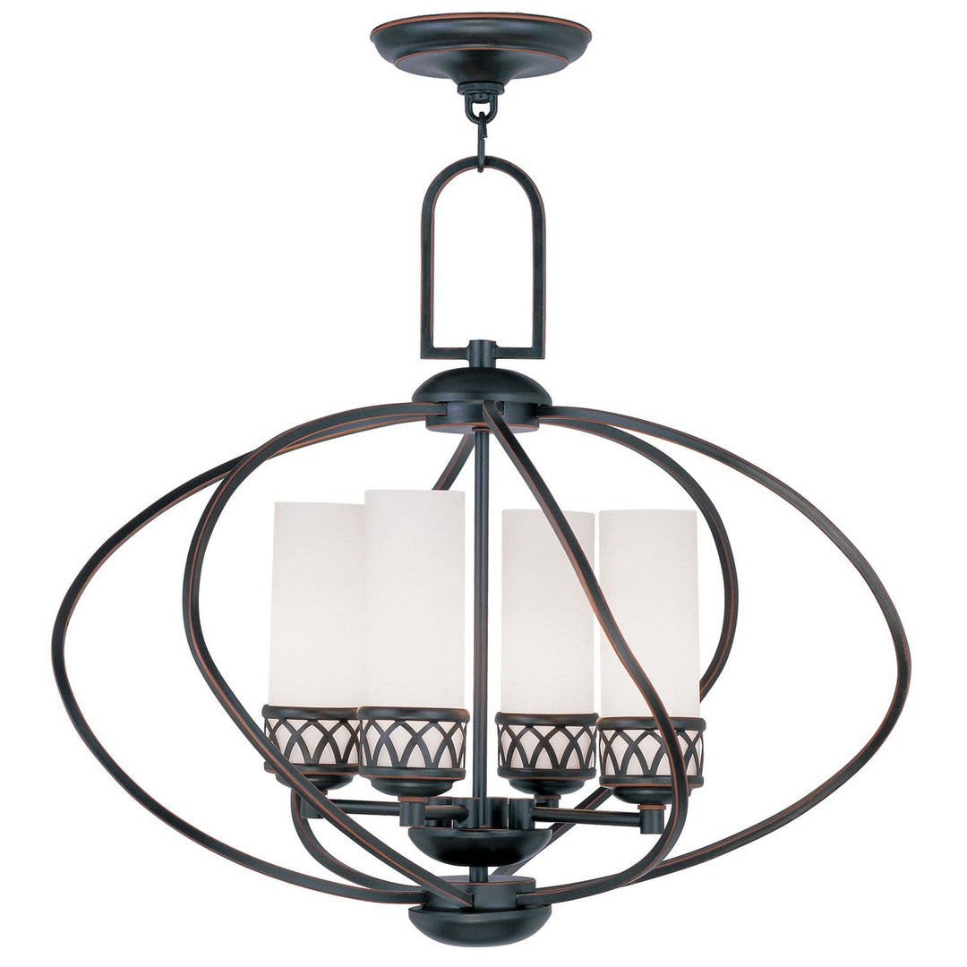 Livex Westfield 4724-67 Chandelier Light - Hand Applied Olde Bronze