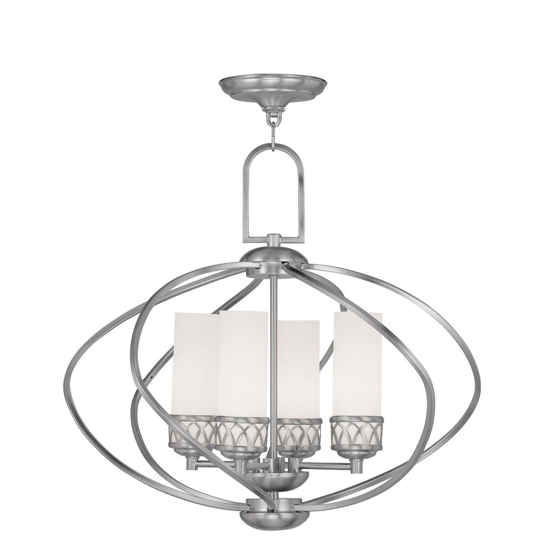 Livex Westfield 4724-91 Chandelier Light - Brushed Nickel