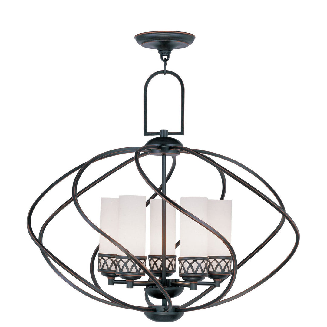 Livex Westfield 4725-67 Chandelier Light - Hand Applied Olde Bronze