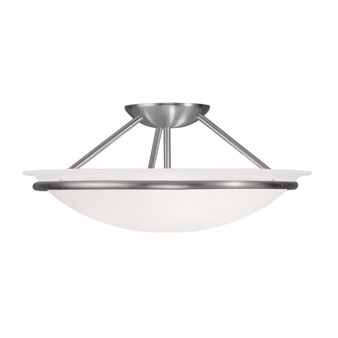 Livex Newburgh 4824-91 Ceiling Light - Brushed Nickel