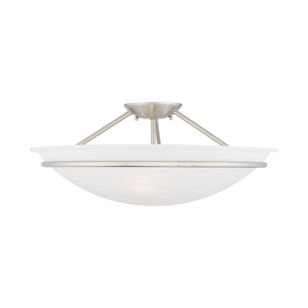 Livex Newburgh 4825-91 Ceiling Light - Brushed Nickel