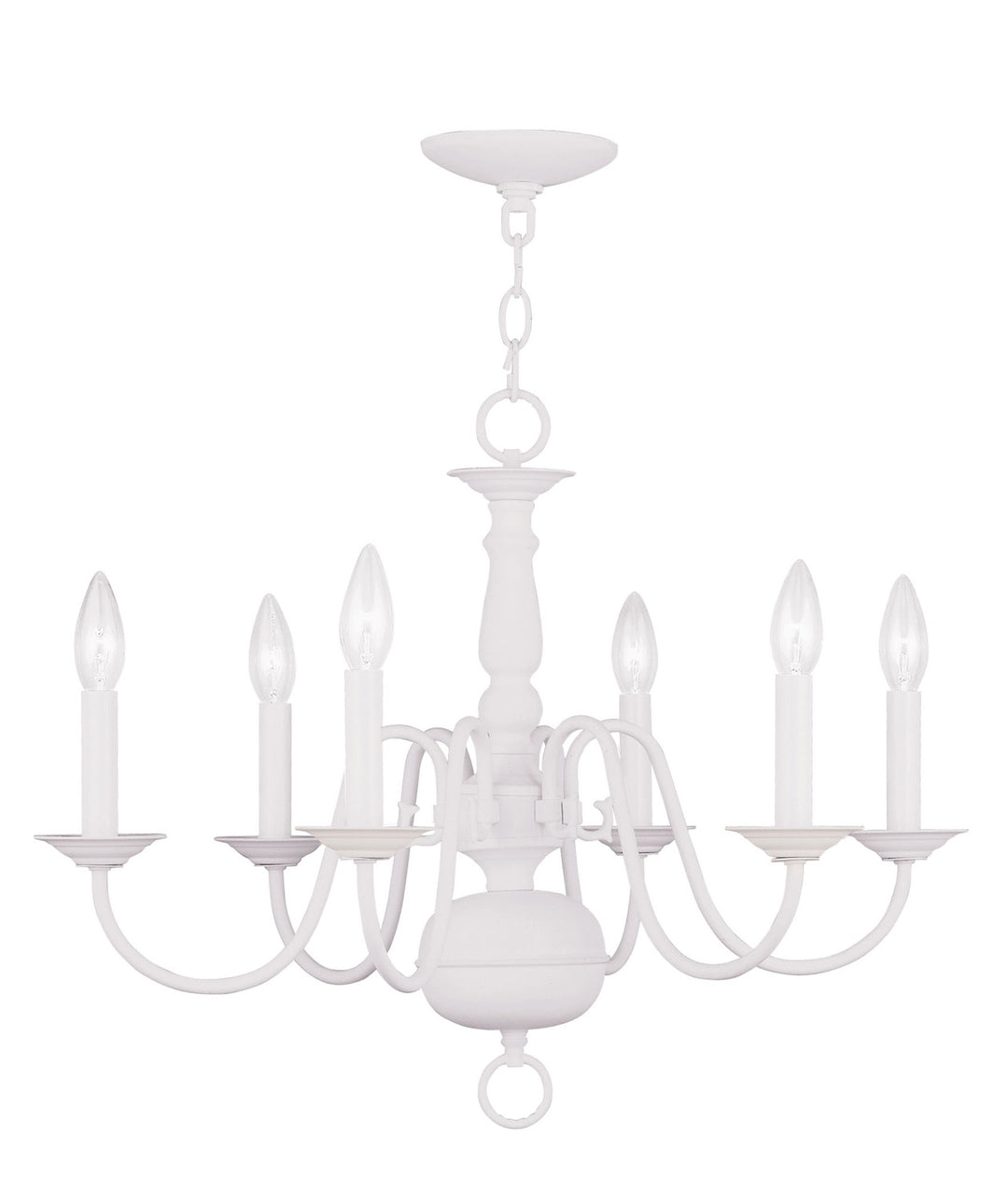 Livex Williamsburgh 5006-03 Chandelier Light - White