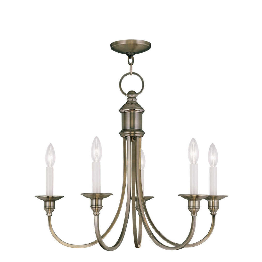 Livex Cranford 5145-01 Chandelier Light - Antique Brass