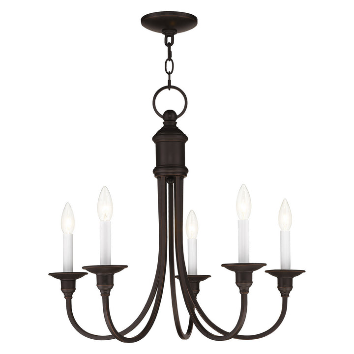 Livex Cranford 5145-67 Chandelier Light - Hand Applied Olde Bronze