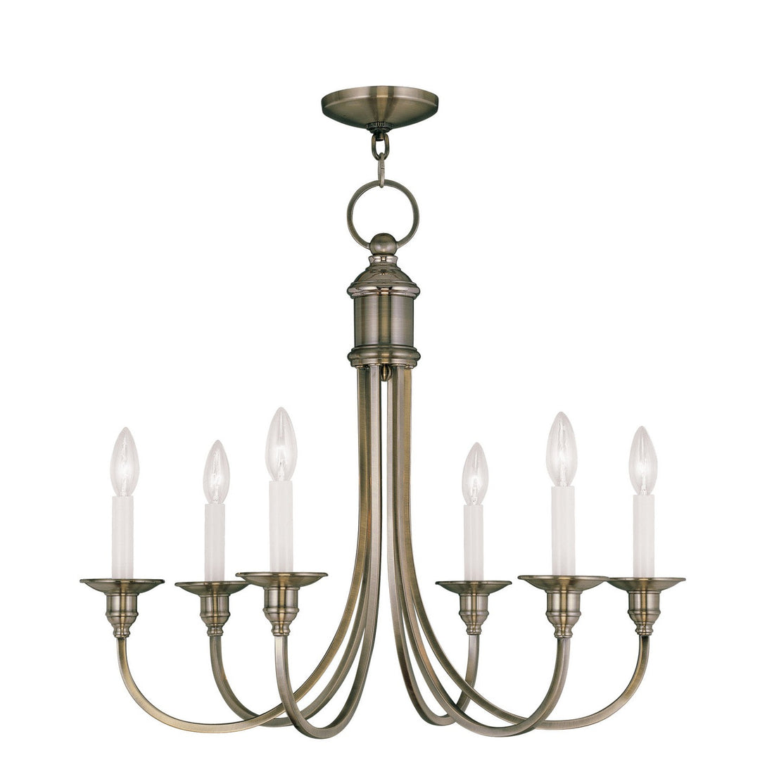 Livex Cranford 5146-01 Chandelier Light - Antique Brass