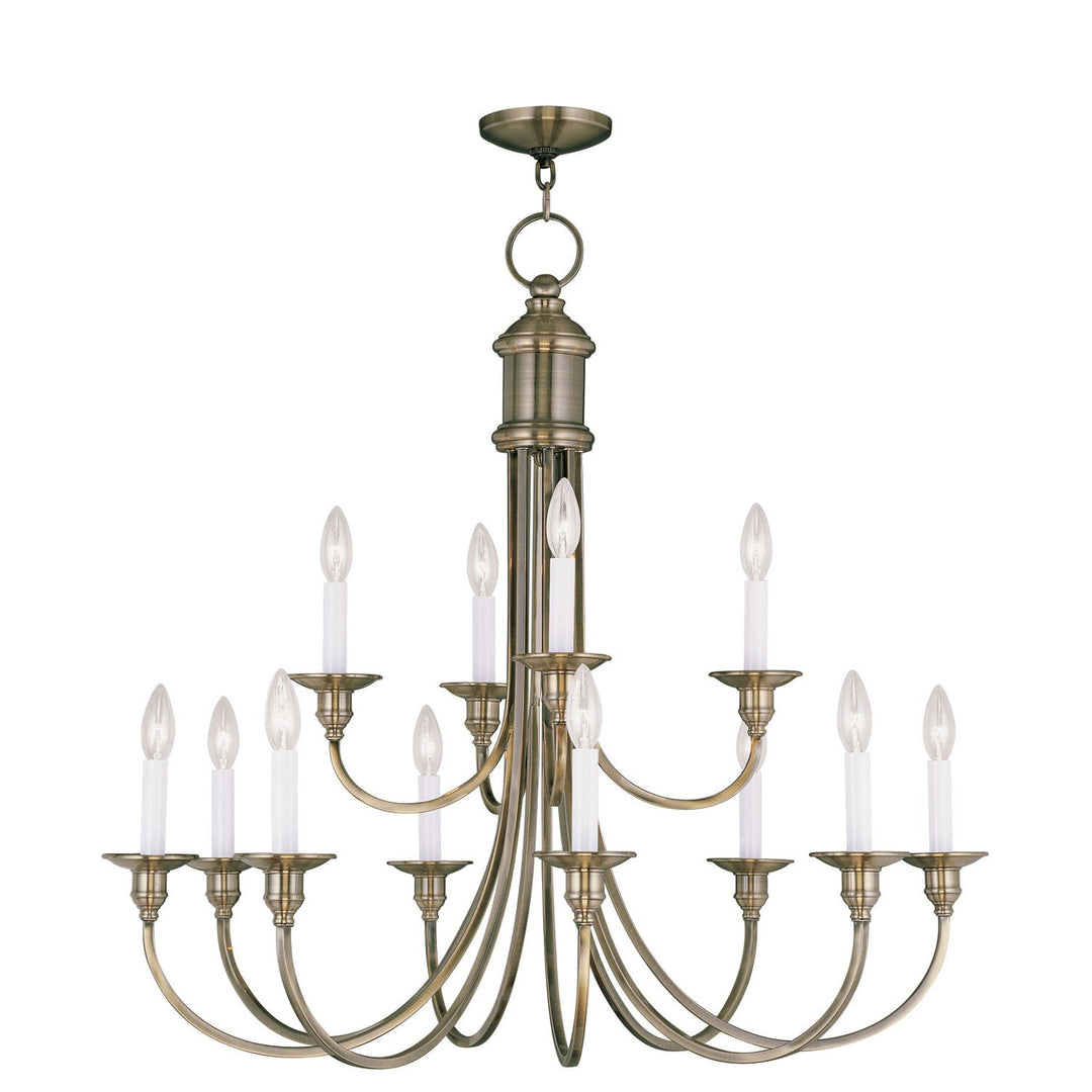 Livex Cranford 5149-01 Chandelier Light - Antique Brass