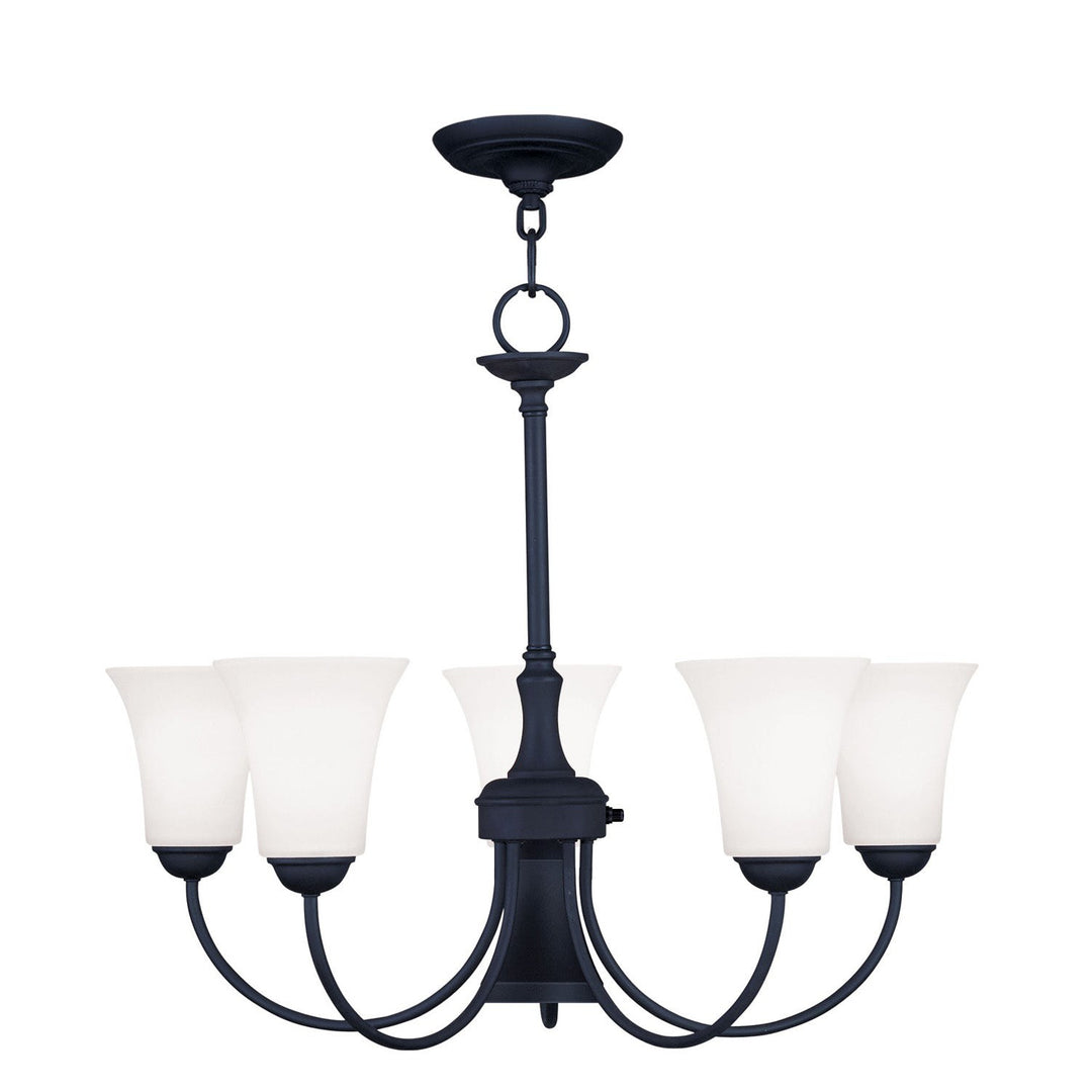 Livex Ridgedale 6465-04 Chandelier Light - Black