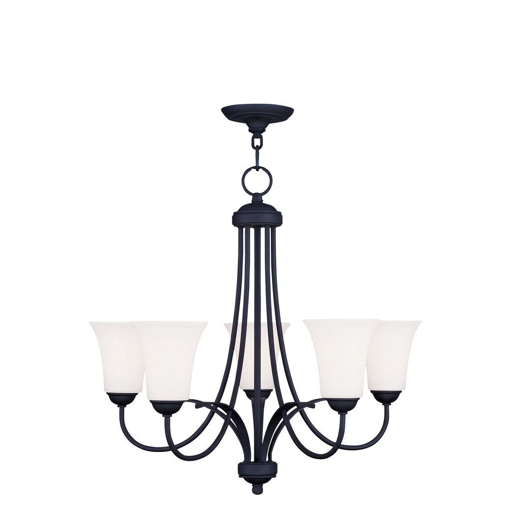 Livex Ridgedale 6475-04 Chandelier Light - Black