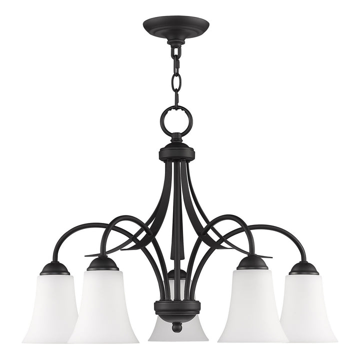 Livex Ridgedale 6476-04 Chandelier Light - Black