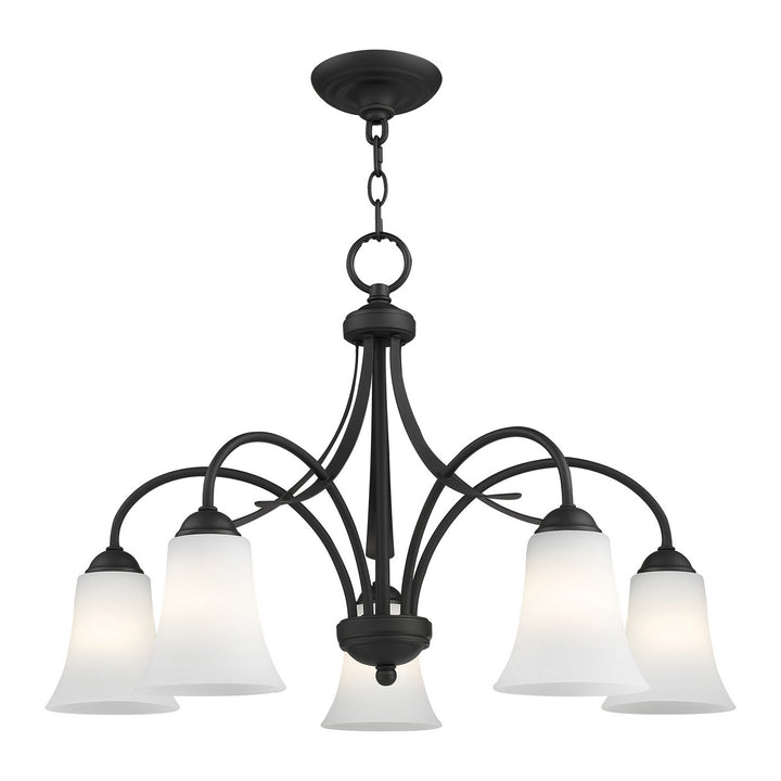 Livex Ridgedale 6476-04 Chandelier Light - Black