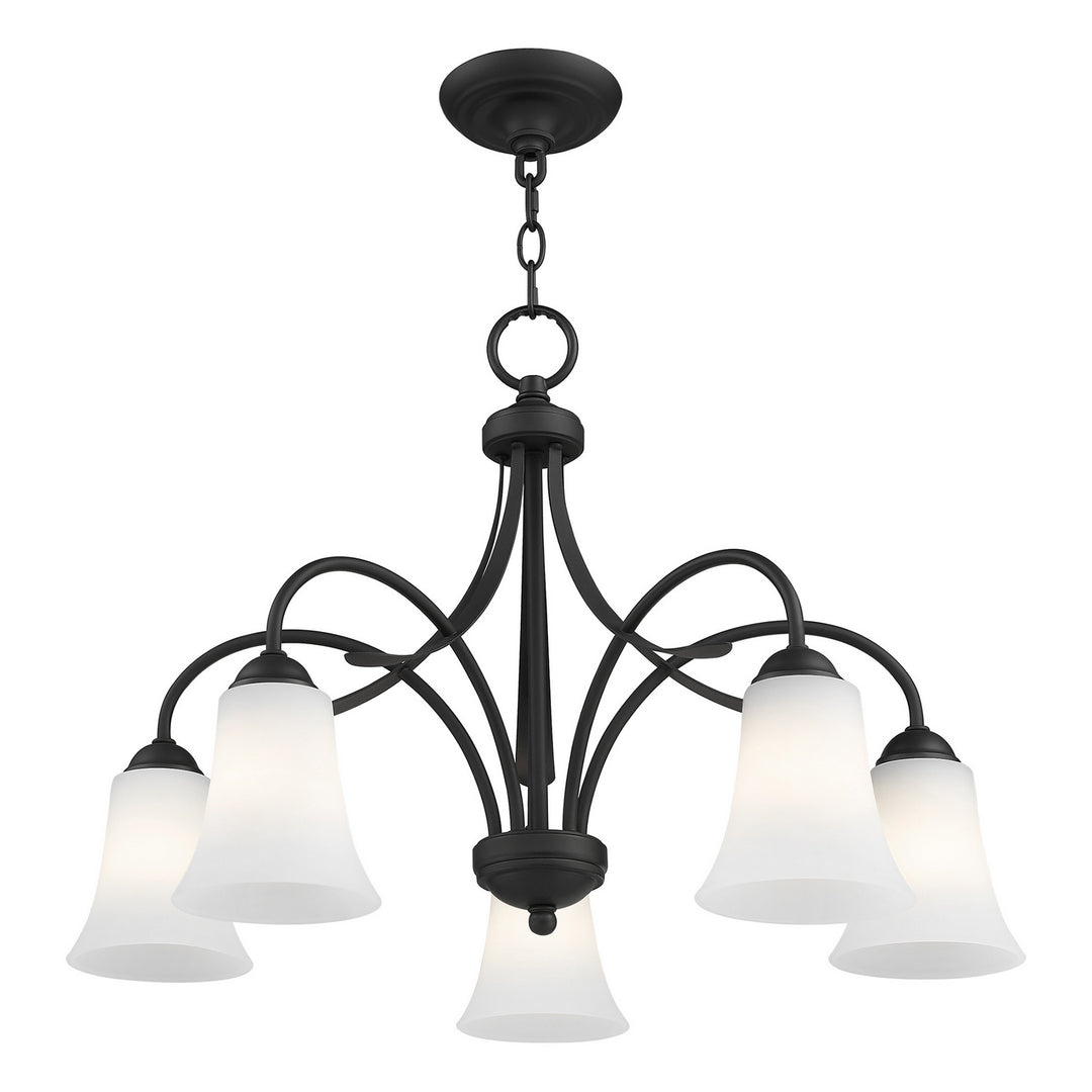 Livex Ridgedale 6476-04 Chandelier Light - Black