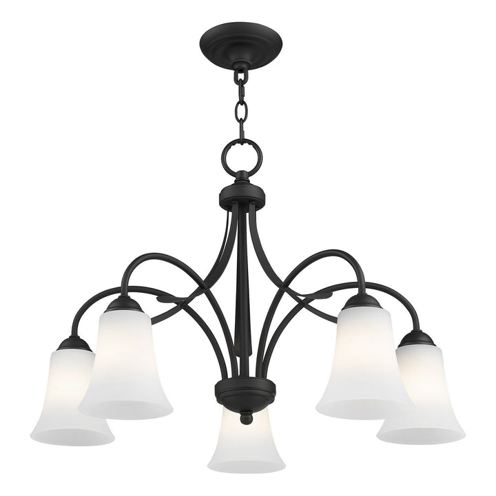 Livex Ridgedale 6476-04 Chandelier Light - Black