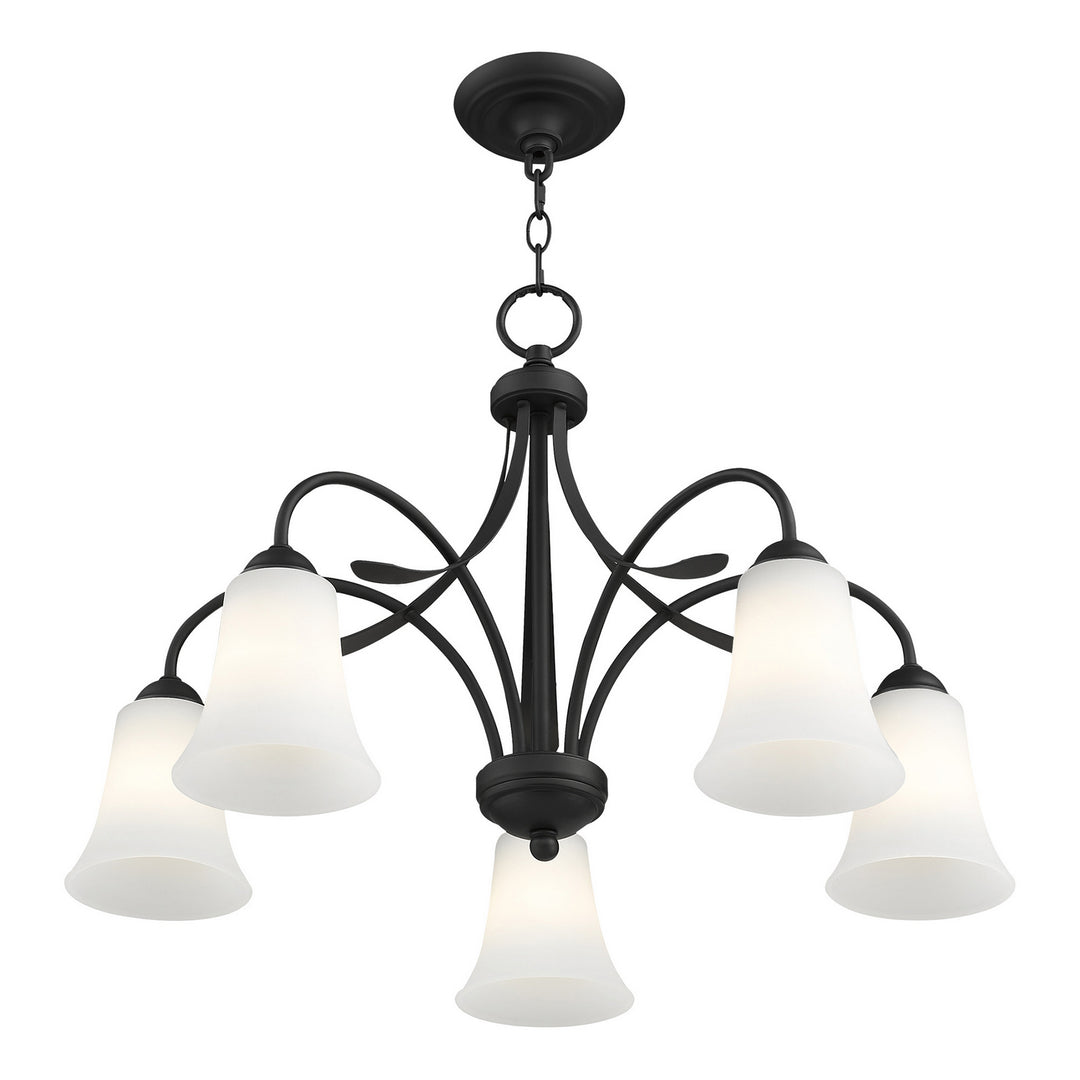 Livex Ridgedale 6476-04 Chandelier Light - Black