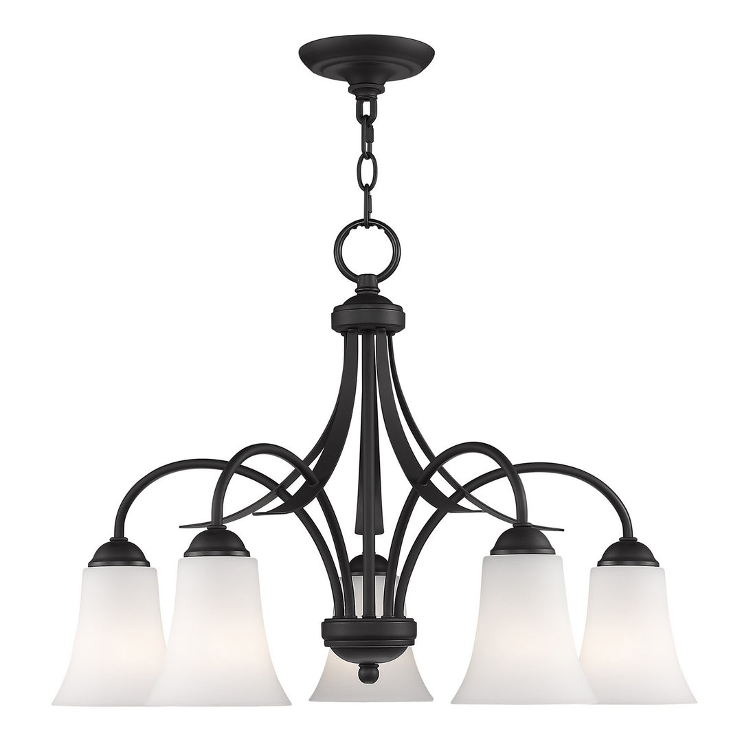 Livex Ridgedale 6476-04 Chandelier Light - Black