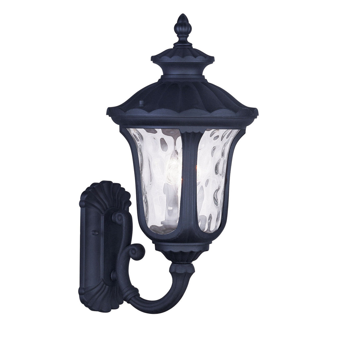 Livex Lighting 7856-04 Oxford Three Light Outdoor Wall Lantern Outdoor Black