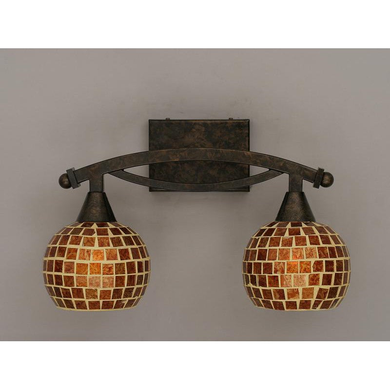 Toltec Bow 172-brz-402 Bath Vanity Light 17 in. wide - Bronze