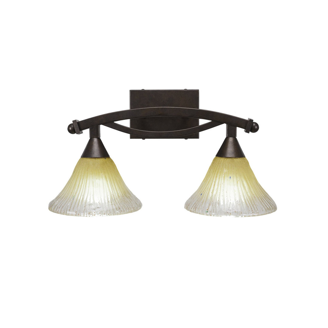 Toltec Bow 172-brz-750 Bath Vanity Light 18 in. wide - Bronze