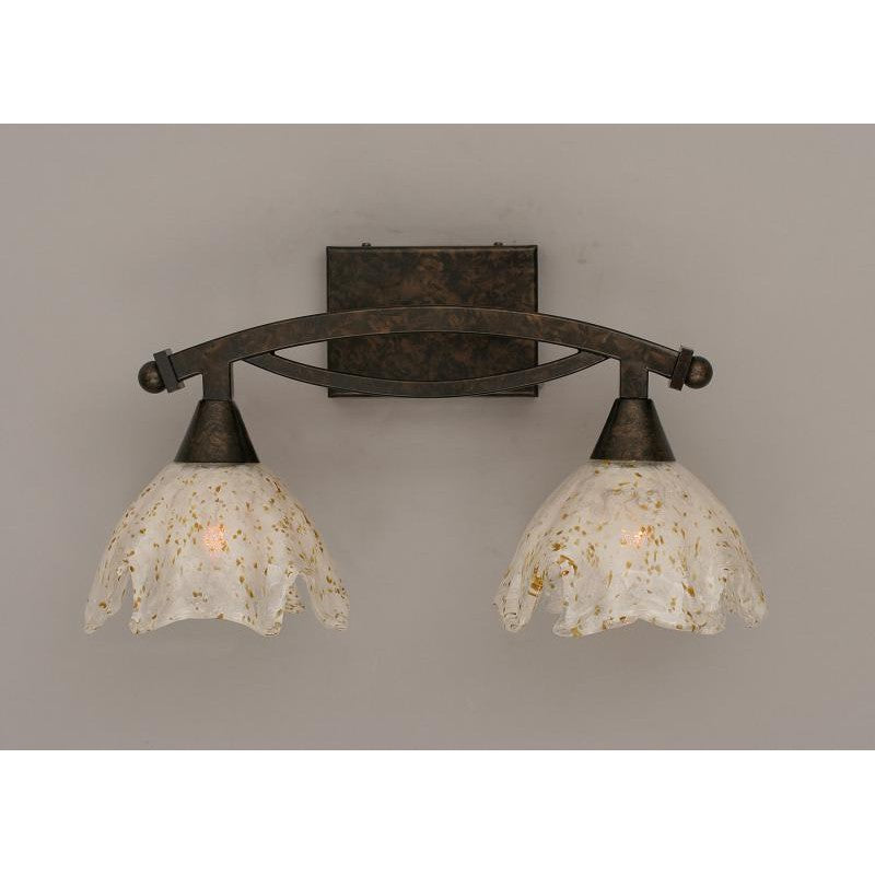 Toltec Bow 172-brz-755 Bath Vanity Light 18 in. wide - Bronze