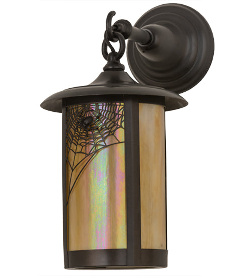 Meyda Tiffany Lighting 44279 Fulton One Light Wall Sconce Outdoor Bronze / Dark