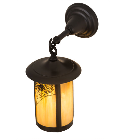 Meyda Tiffany Lighting 44279 Fulton One Light Wall Sconce Outdoor Bronze / Dark