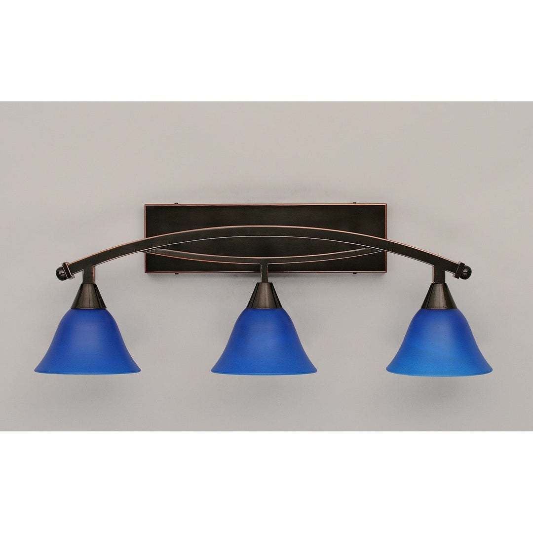 Toltec Bow 173-bc-4155 Bath Vanity Light 29 in. wide - Black Copper
