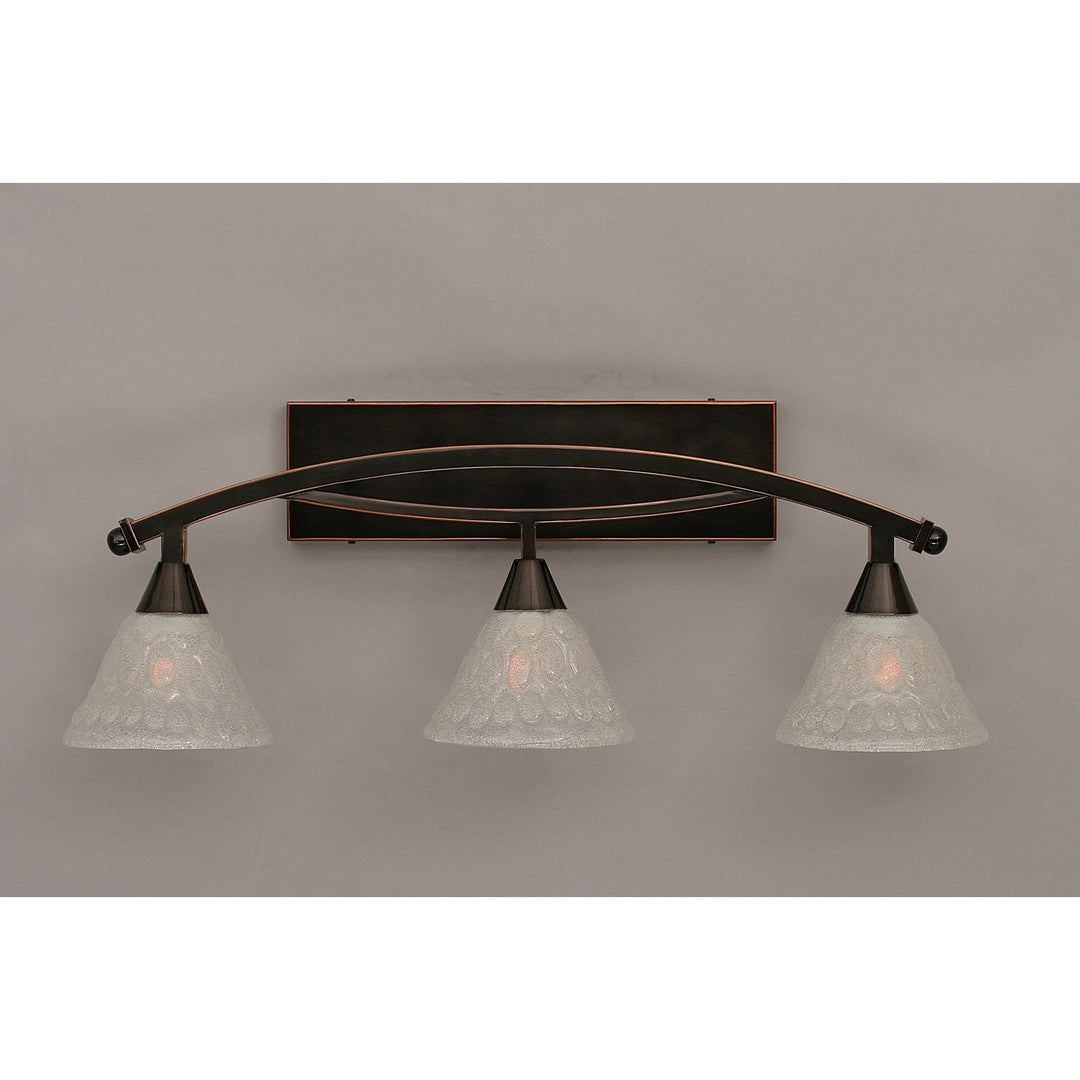 Toltec Bow 173-bc-451 Bath Vanity Light 29 in. wide - Black Copper