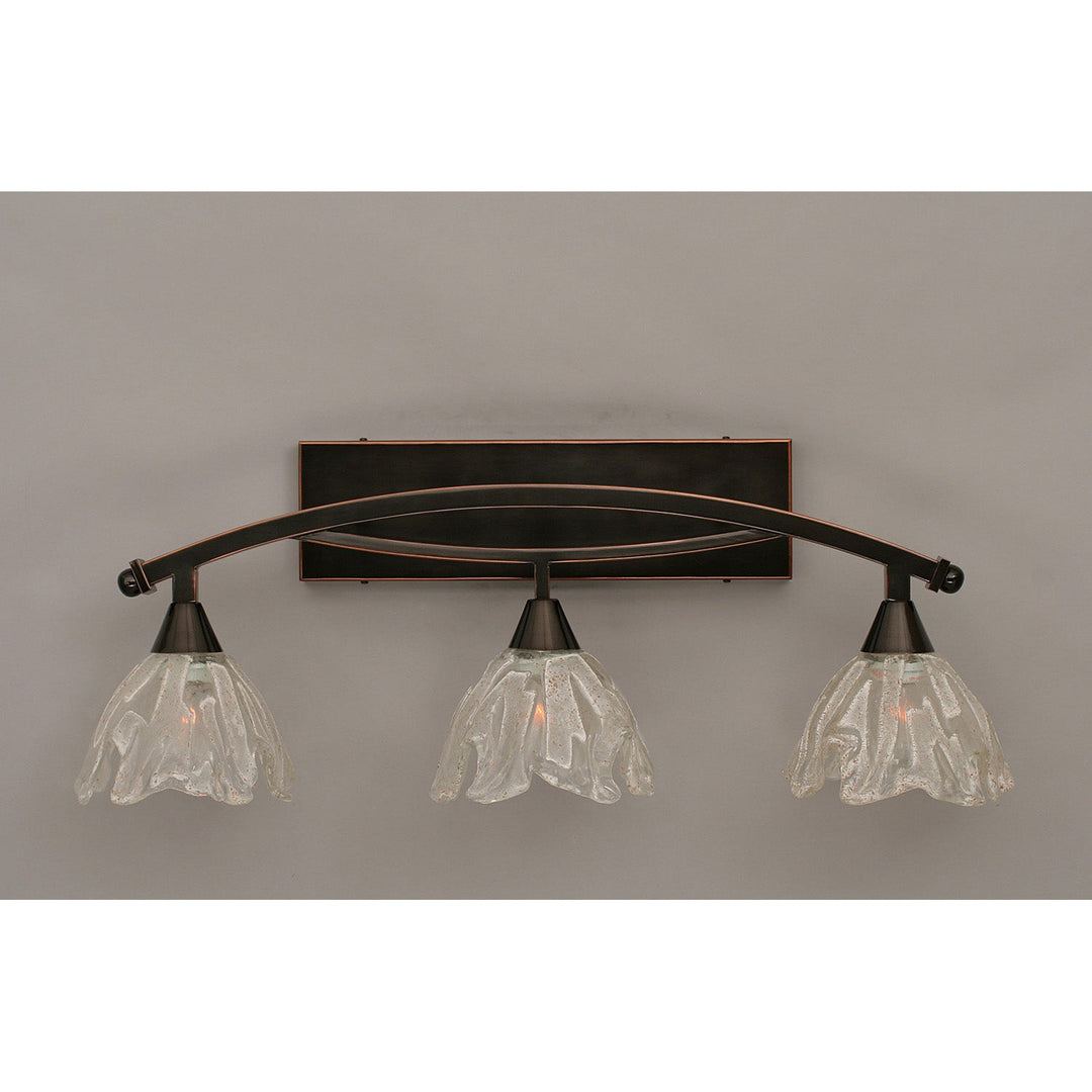 Toltec Bow 173-bc-759 Bath Vanity Light 29 in. wide - Black Copper